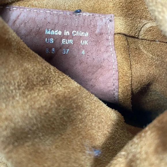 Aldo | Genuine leather booties - suede style Cognac - 6.5 - Picture 7 of 7